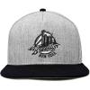imageDALIX Retro Brooklyn Hat Flat Bill Snapback Embroidered Baseball CapBlack Light Gray