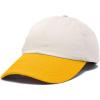 imageDALIX Two Tone Snapback Hat Adjustable Cotton Dad Cap MenCream Gold