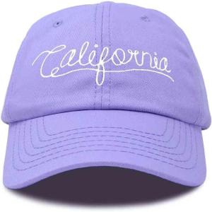 imageDALIX California Embroidered Dad Cap Cotton Baseball Hat Men WomenLavender
