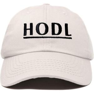 imageDALIX Cryptocurrency Hats HODL Dad Caps Blockchain Ethereum Bitcoin LitecoinBeige