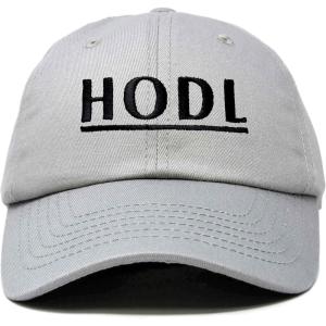 imageDALIX Cryptocurrency Hats HODL Dad Caps Blockchain Ethereum Bitcoin LitecoinGray