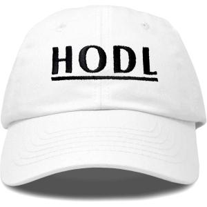 imageDALIX Cryptocurrency Hats HODL Dad Caps Blockchain Ethereum Bitcoin LitecoinWhite
