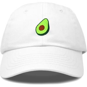 imageDALIX Green Avocado Hat Mens Womens Food Baseball CapWhite