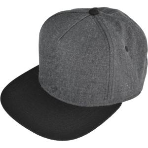 imageDALIX Premium Wool Blend Hat Flat Bill Cap Snapback Black Dark Gray Maroon LightDark GrayBlack
