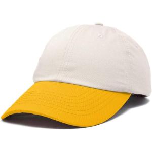 imageDALIX Two Tone Snapback Hat Adjustable Cotton Dad Cap MenCream Gold