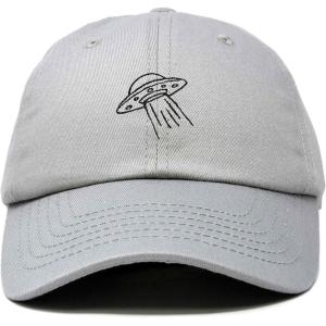 imageDALIX UFO Hat Dad Baseball Cap Extraterrestrial Spacecraft ShipGray
