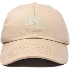 imageDALIX UFO Hat Dad Baseball Cap Extraterrestrial Spacecraft ShipKhaki