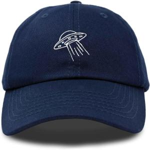 imageDALIX UFO Hat Dad Baseball Cap Extraterrestrial Spacecraft ShipNavy Blue