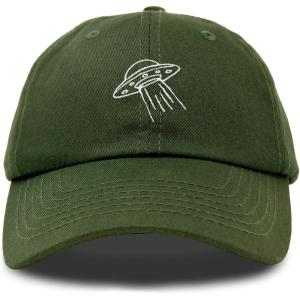 imageDALIX UFO Hat Dad Baseball Cap Extraterrestrial Spacecraft ShipOlive