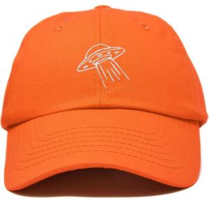 imageDALIX UFO Hat Dad Baseball Cap Extraterrestrial Spacecraft ShipOrange