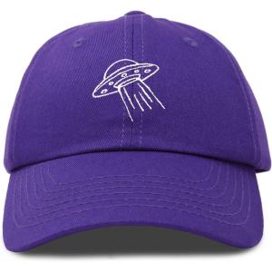 imageDALIX UFO Hat Dad Baseball Cap Extraterrestrial Spacecraft ShipPurple