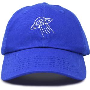 imageDALIX UFO Hat Dad Baseball Cap Extraterrestrial Spacecraft ShipRoyal Blue