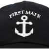imageDALIX Captain Hat Sailing Baseball Cap Navy Gift Boating Men WomenBlack