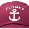 imageDALIX Captain Hat Sailing Baseball Cap Navy Gift Boating Men WomenMaroon