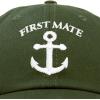 imageDALIX Captain Hat Sailing Baseball Cap Navy Gift Boating Men WomenOlive