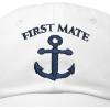 imageDALIX Captain Hat Sailing Baseball Cap Navy Gift Boating Men WomenWhite