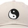 imageDALIX Ying Yang Dad Hat Baseball Cap Zen Peace Balance PhilosophyBeige