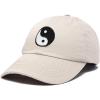 imageDALIX Ying Yang Dad Hat Baseball Cap Zen Peace Balance PhilosophyBeige