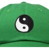 imageDALIX Ying Yang Dad Hat Baseball Cap Zen Peace Balance PhilosophyKelly Green