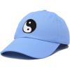 imageDALIX Ying Yang Dad Hat Baseball Cap Zen Peace Balance PhilosophyLight Blue