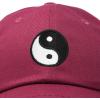imageDALIX Ying Yang Dad Hat Baseball Cap Zen Peace Balance PhilosophyMaroon