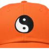 imageDALIX Ying Yang Dad Hat Baseball Cap Zen Peace Balance PhilosophyOrange