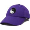 imageDALIX Ying Yang Dad Hat Baseball Cap Zen Peace Balance PhilosophyPurple
