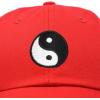 imageDALIX Ying Yang Dad Hat Baseball Cap Zen Peace Balance PhilosophyRed