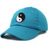 imageDALIX Ying Yang Dad Hat Baseball Cap Zen Peace Balance PhilosophyTeal