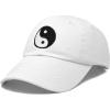 imageDALIX Ying Yang Dad Hat Baseball Cap Zen Peace Balance PhilosophyWhite