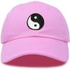 imageDALIX Ying Yang Dad Hat Baseball Cap Zen Peace Balance PhilosophyLight Pink