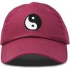 imageDALIX Ying Yang Dad Hat Baseball Cap Zen Peace Balance PhilosophyMaroon