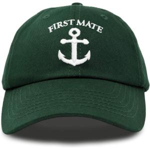 imageDALIX Captain Hat Sailing Baseball Cap Navy Gift Boating Men WomenDark Green