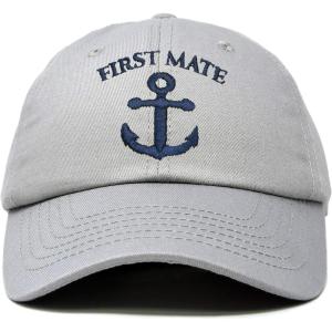 imageDALIX Captain Hat Sailing Baseball Cap Navy Gift Boating Men WomenGray
