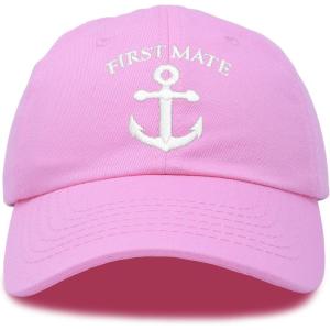 imageDALIX Captain Hat Sailing Baseball Cap Navy Gift Boating Men WomenLight Pink