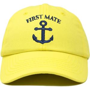 imageDALIX Captain Hat Sailing Baseball Cap Navy Gift Boating Men WomenMinion Yellow