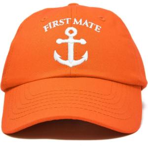 imageDALIX Captain Hat Sailing Baseball Cap Navy Gift Boating Men WomenOrange