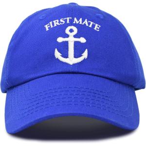 imageDALIX Captain Hat Sailing Baseball Cap Navy Gift Boating Men WomenRoyal Blue