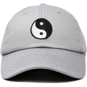 imageDALIX Ying Yang Dad Hat Baseball Cap Zen Peace Balance PhilosophyGray
