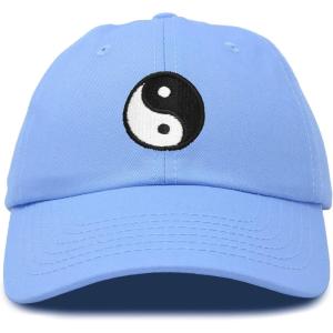 imageDALIX Ying Yang Dad Hat Baseball Cap Zen Peace Balance PhilosophyLight Blue