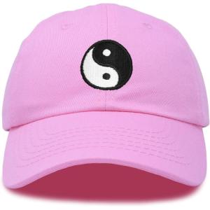 imageDALIX Ying Yang Dad Hat Baseball Cap Zen Peace Balance PhilosophyLight Pink