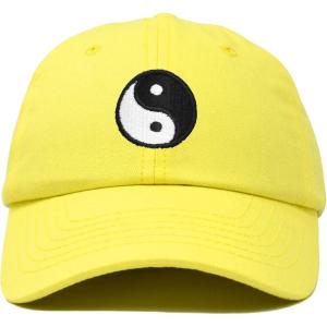 imageDALIX Ying Yang Dad Hat Baseball Cap Zen Peace Balance PhilosophyMinion Yellow
