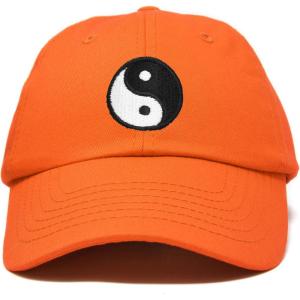 imageDALIX Ying Yang Dad Hat Baseball Cap Zen Peace Balance PhilosophyOrange