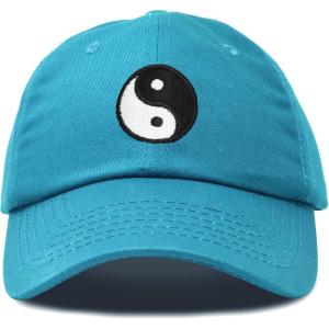 imageDALIX Ying Yang Dad Hat Baseball Cap Zen Peace Balance PhilosophyTeal