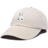 imageDALIX Bunny Embroidered Dad Cap Cotton Baseball Hat WomenBeige