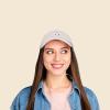 imageDALIX Bunny Embroidered Dad Cap Cotton Baseball Hat WomenBeige
