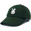 imageDALIX Bunny Embroidered Dad Cap Cotton Baseball Hat WomenDark Green