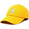 imageDALIX Bunny Embroidered Dad Cap Cotton Baseball Hat WomenGold