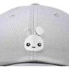 imageDALIX Bunny Embroidered Dad Cap Cotton Baseball Hat WomenGray