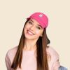 imageDALIX Bunny Embroidered Dad Cap Cotton Baseball Hat WomenHot Pink